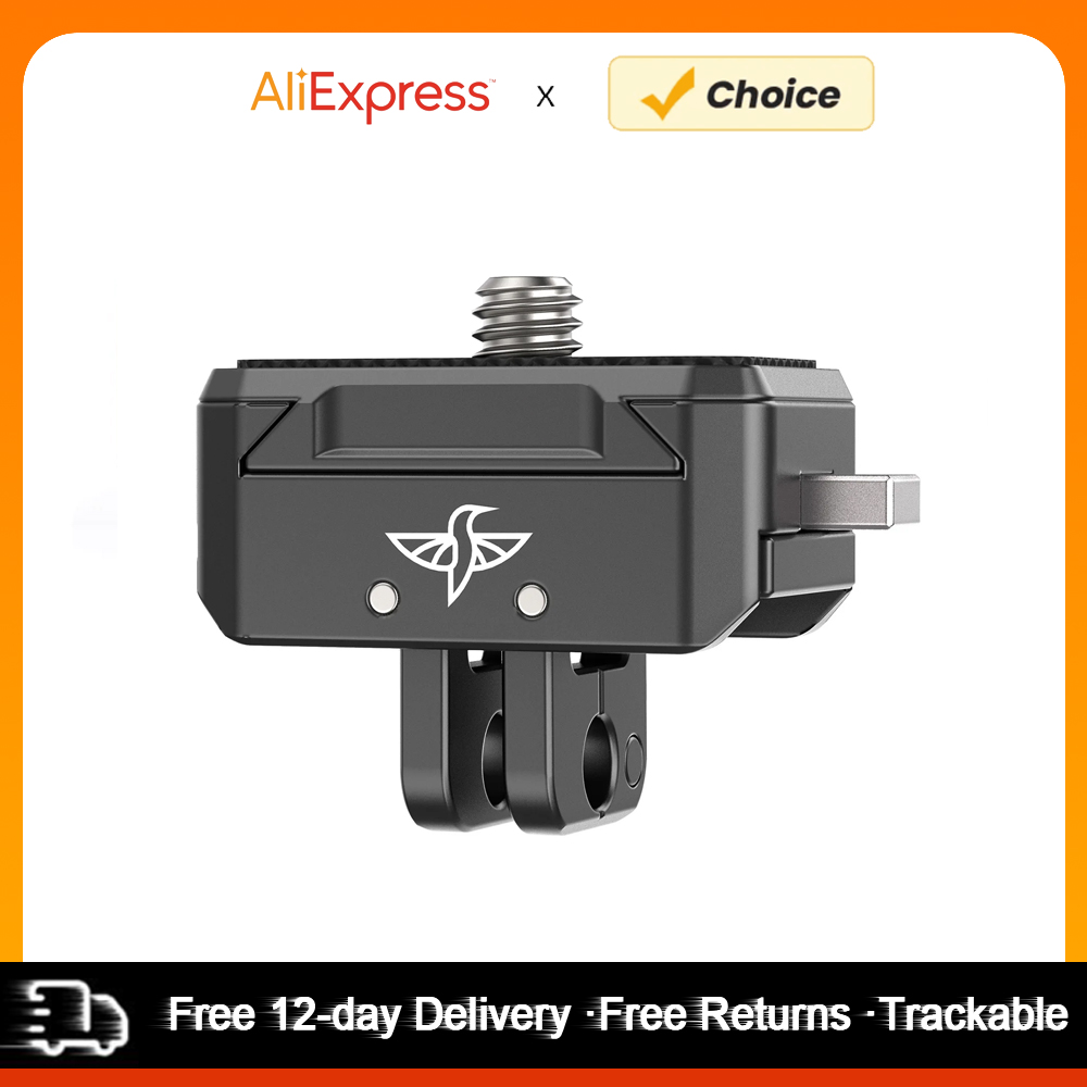 Camera Cage Baseplate - Aluminum Quick Release Mount Adapter Base