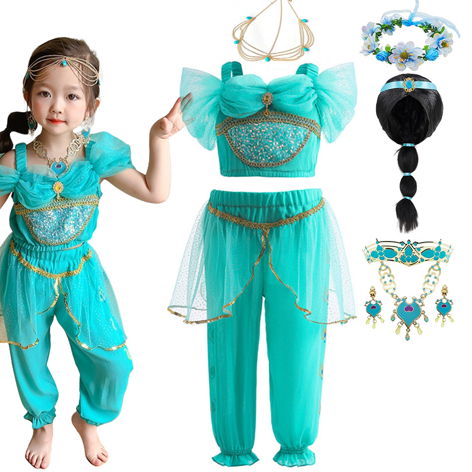 Photography Outfits - Jasmine Princess Sets Girls Cartoon Role