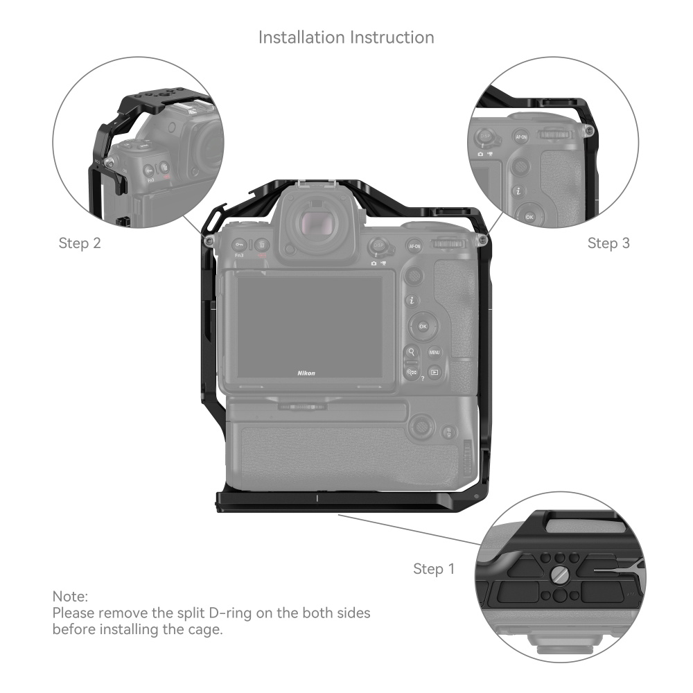 Camera Battery Grip - SmallRig Camera Cage for Nikon Z