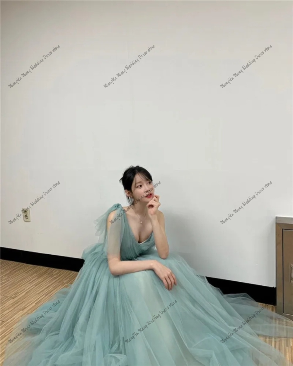 Fairy Tulle Dusty Green Evenin - đánh giá và giá Photography Basic