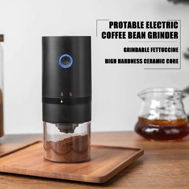 Electric Coffee Grinder LED Di - đánh giá và giá Photography Coffee