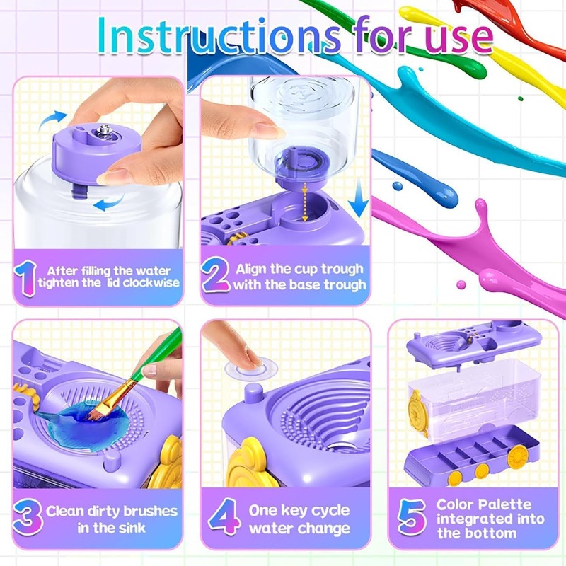 Automatic Water Changing Brush - đánh giá và giá Photography Techniques