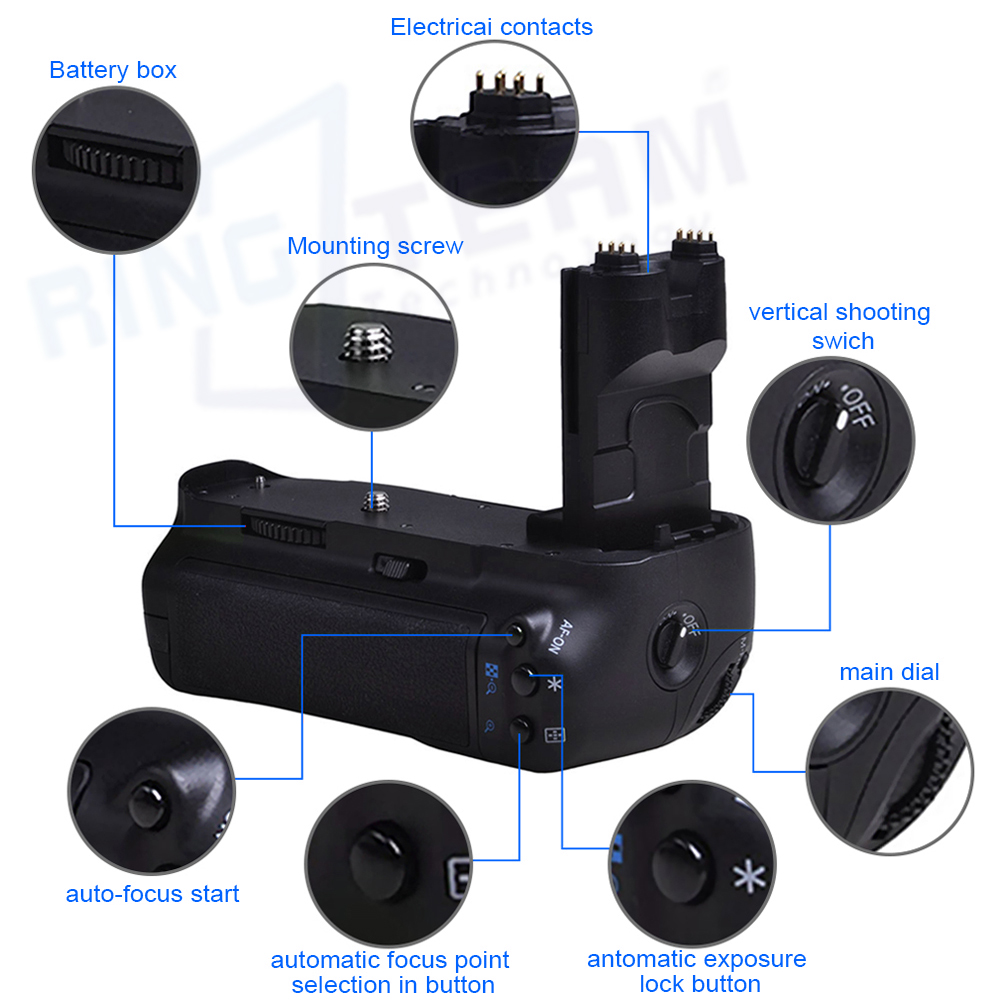 Dọc Kẹp Pin BG-E7 Dành Cho Can - đánh giá và giá Camera Battery Grip