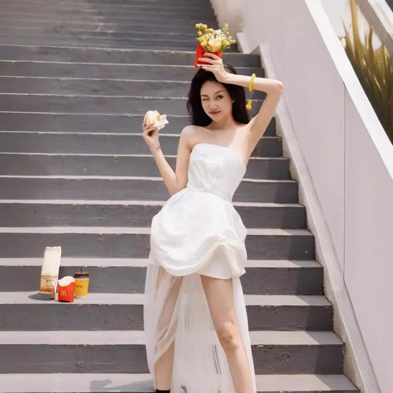 French White Strapless Morning - đánh giá và giá Photography Basic