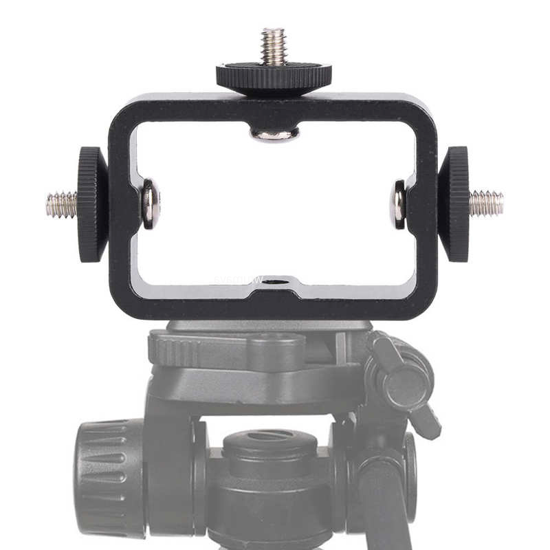 3 in 1 Holder Head Mount Flash - đánh giá và giá Camera Cage Baseplate
