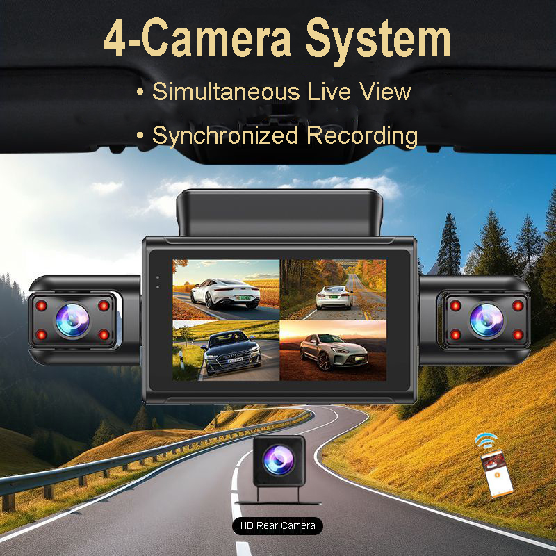 4K 4CH Hidden Car DVR with APP - đánh giá và giá Timelapse Controller