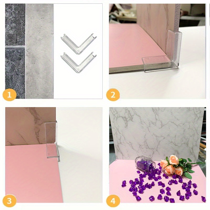 6pcs 4*4cm Plastic Background  - đánh giá và giá Photography Term