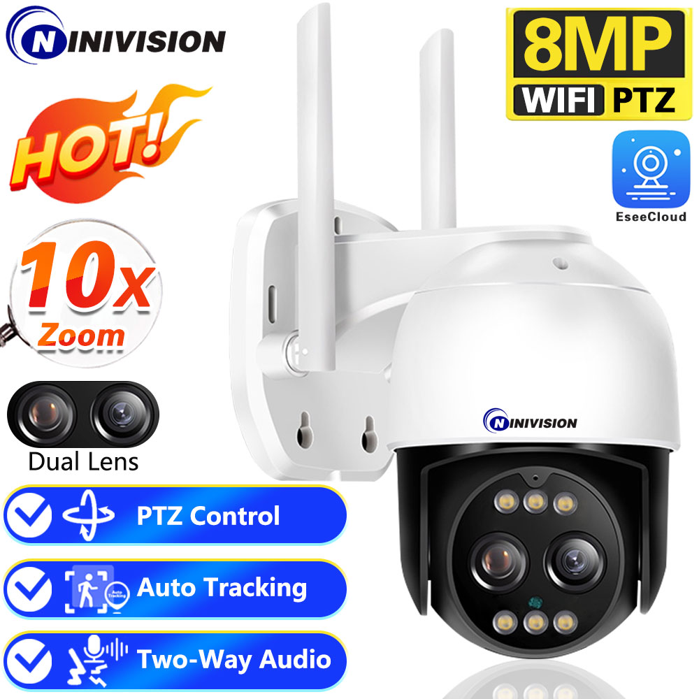 8MP 4K PTZ Wifi IP Camera Clou - đánh giá và giá Photography Term