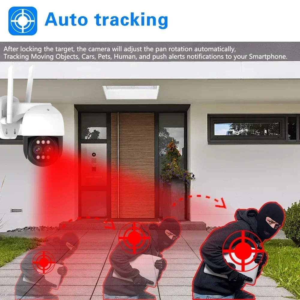 8MP 4K PTZ Wifi IP Camera Clou - đánh giá và giá Photography Term