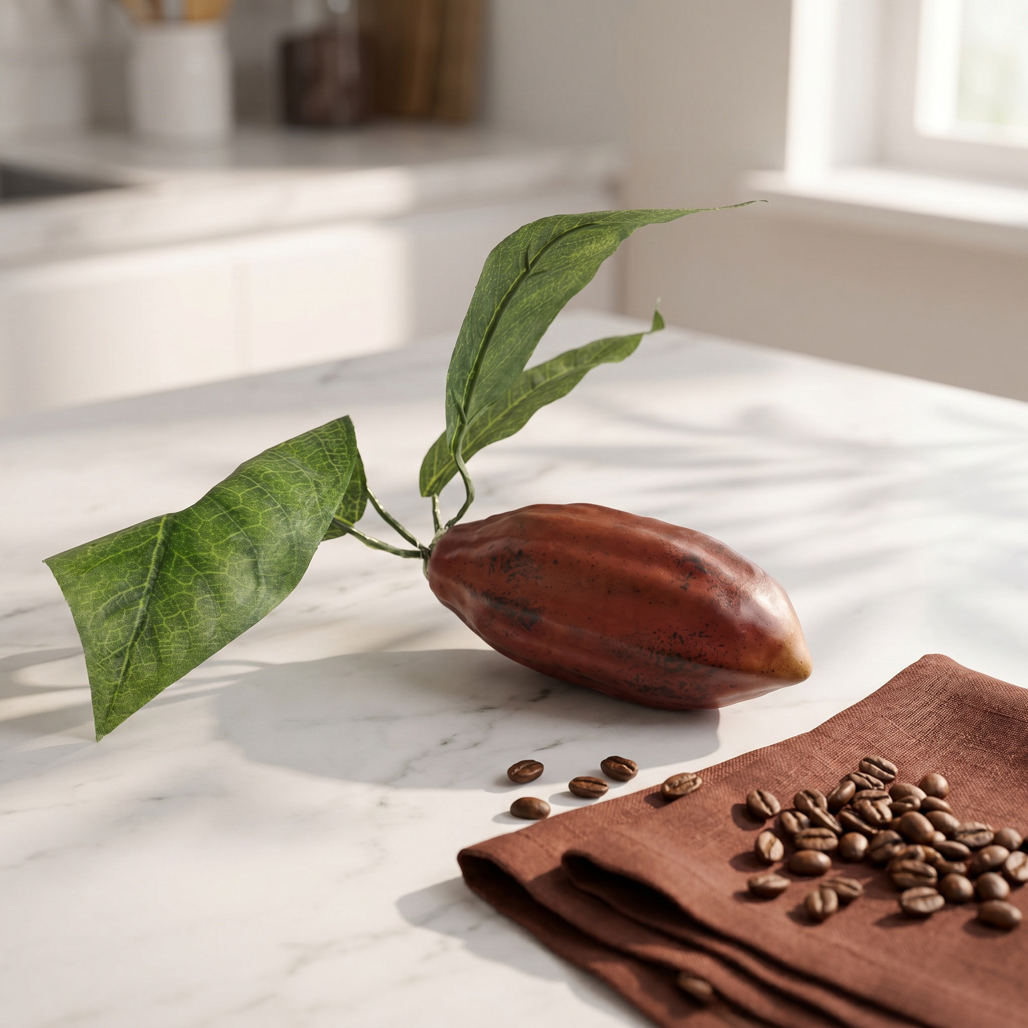 Artificial Cacao Pod Realistic - đánh giá và giá Photography Coffee