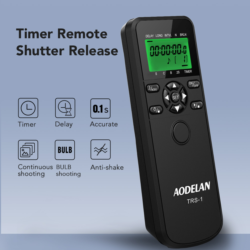 AODELAN TRS-1 Hẹn Giờ Màn Trập - đánh giá và giá Timelapse Controller