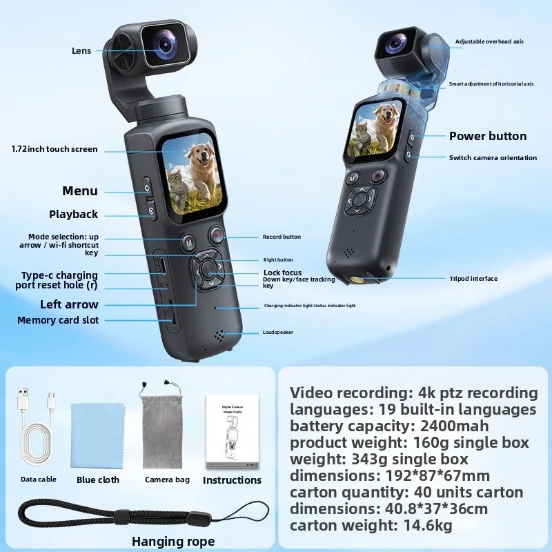 4K HJD05 Pocket 3 Camera with  - đánh giá và giá Photography Term