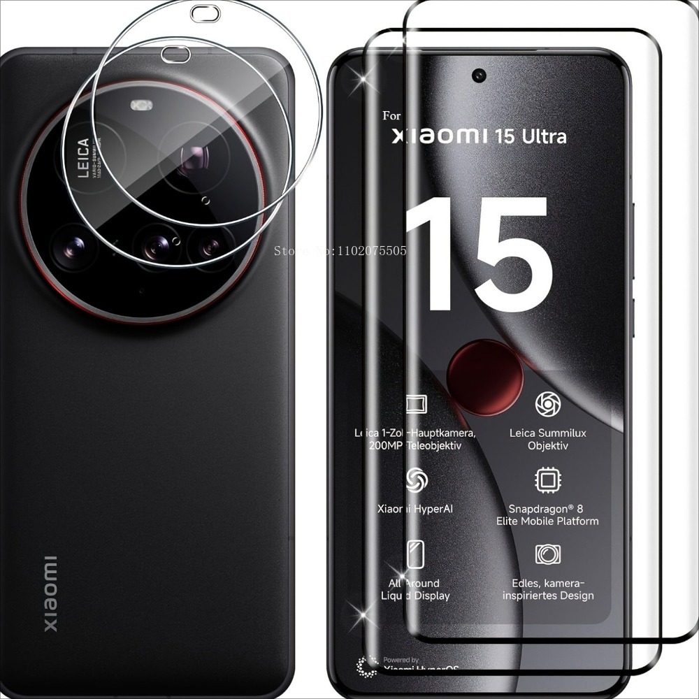 [4-in-1]2Pcs 3D Tempered Glass - đánh giá và giá Xiaomi Photography Kit 15 Ultra