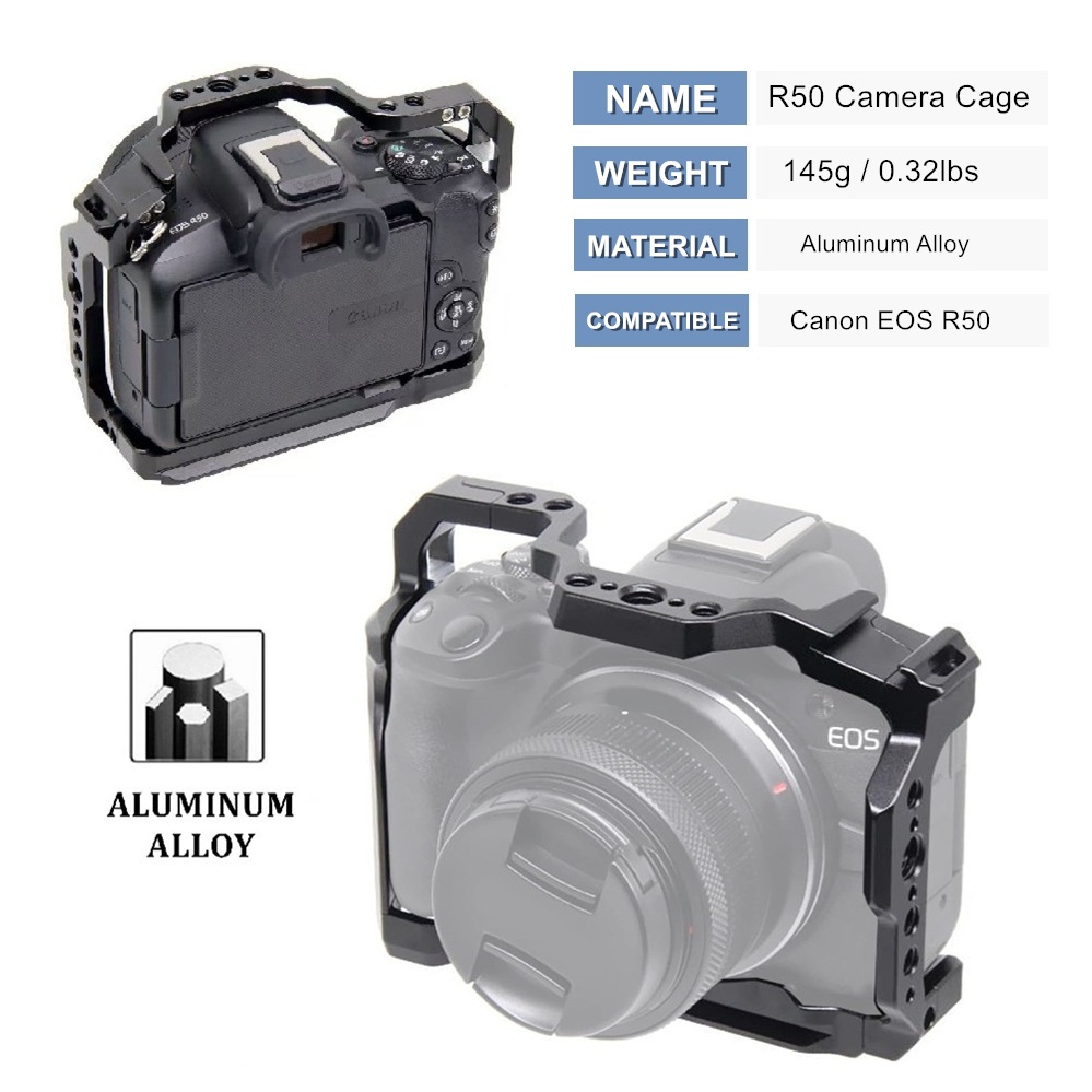 R50 Camera Cage for Canon EOS  - đánh giá và giá Camera Cold Shoe