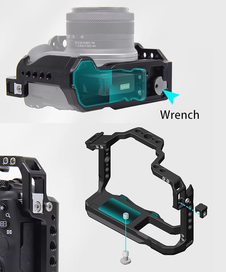 R50 Camera Cage for Canon EOS  - đánh giá và giá Camera Cold Shoe