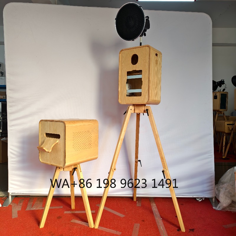 Retro Wooden Selfie Photo Boot - đánh giá và giá Photography Digital