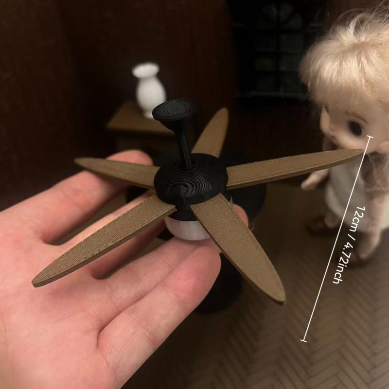 1/12 Mini Vintage Ceiling Fan  - đánh giá và giá Photography Natural Lighting