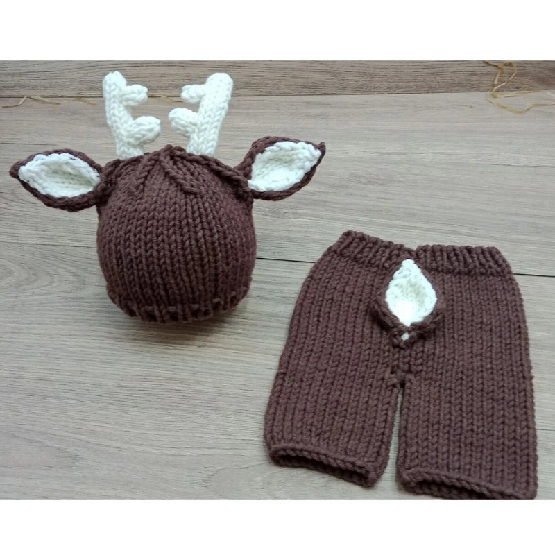 Handmade Knit Hat Pants Newbor - đánh giá và giá Photography Coffee