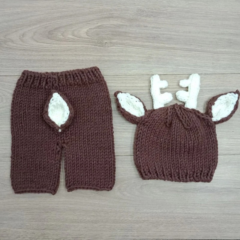 Handmade Knit Hat Pants Newbor - đánh giá và giá Photography Coffee
